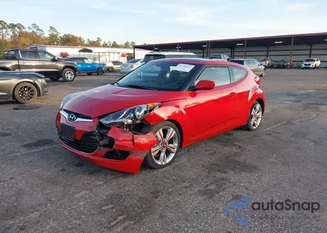 2017 Hyundai Veloster Value Edition из США, поврежденный, VIN KMHTC6AD6HU321596